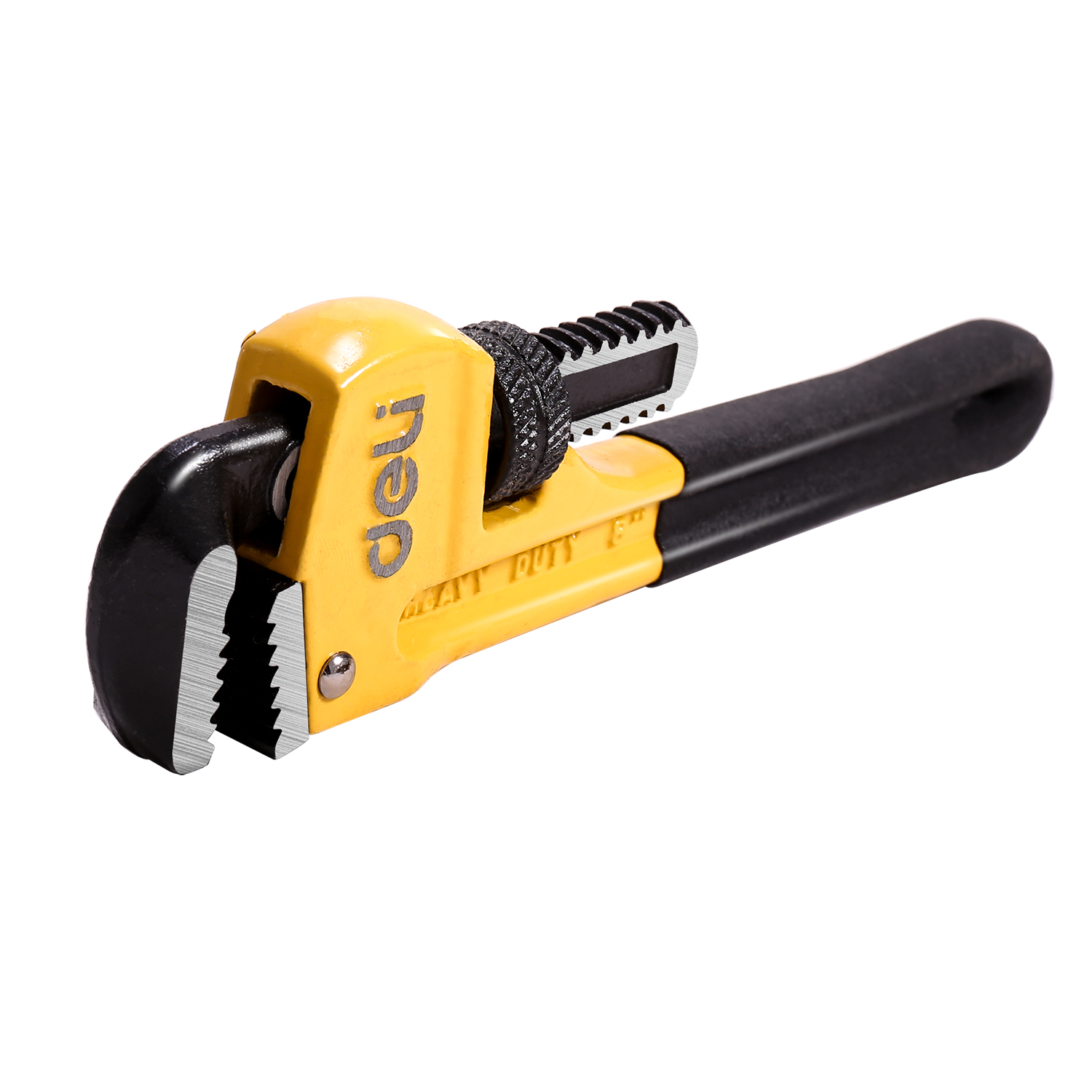 aluminum Pipe Wrench with smooth jaws for tight spaces